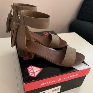 Rock & Candy Ankle Strap Sandals